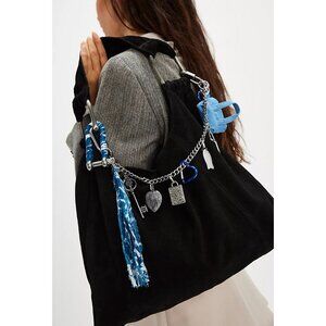 🆕 FREE PEOPLE Bobbi Slouch Suede Tote / Black